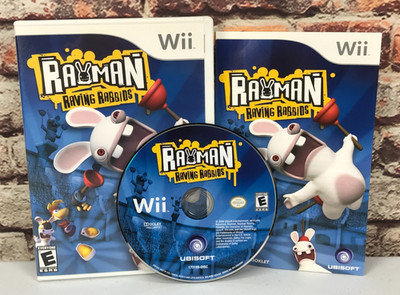 Rayman Raving Rabbids (Nintendo Wii, 2006) CIB Complete - Scratch Free Disc