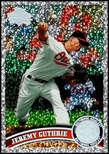 2011 Topps #321 Jeremy Guthrie - Platinum Diamond Anniversary FREE SHIPPING!