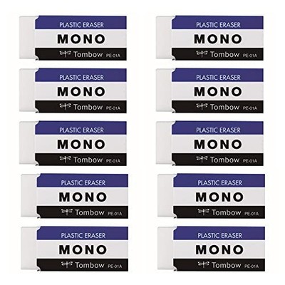 Tombow pencil eraser MONO PE01 10 pieces JCA-061
