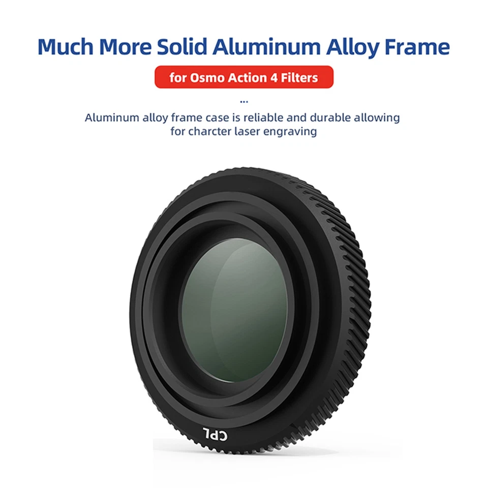 CPL UV ND4 ND8 ND16 ND32 Camera Lens Filter for DJI OSMO Action 4 Sports Camera - Image 2 of 4