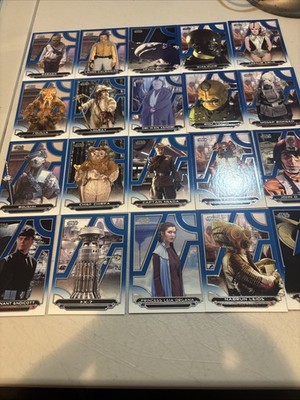 Topps Star Wars Galactic Files Blue Parallel lot Of 20 Cards Item # GF-16