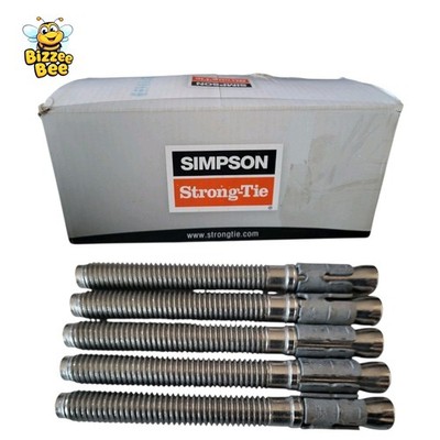 1/2'' x 4-3/4'' 304 Stainless Strong Bolt 2 Wedge Anchor  STB2-504344SS QTY 25