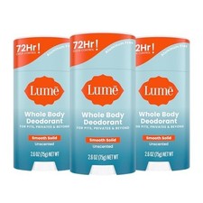 Whole Body Deodorant Stick Unscented 2.6 oz 3 Pack Aluminum Free
