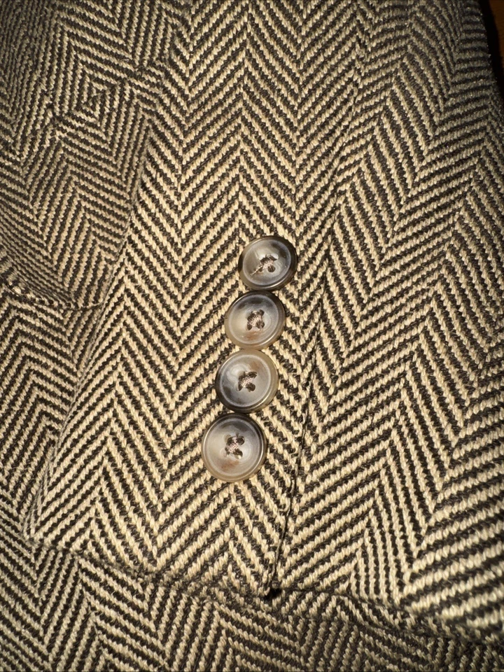 rn 41381 Polo Seda Ralph Lauren Espiga Blazer Mujer Talla Pequeña Foto 4 de 4