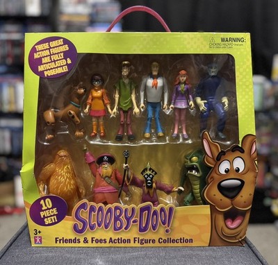 Scooby Doo Friends and Foes Action Figure 10 Piece Collection 2013 Velma Daphne