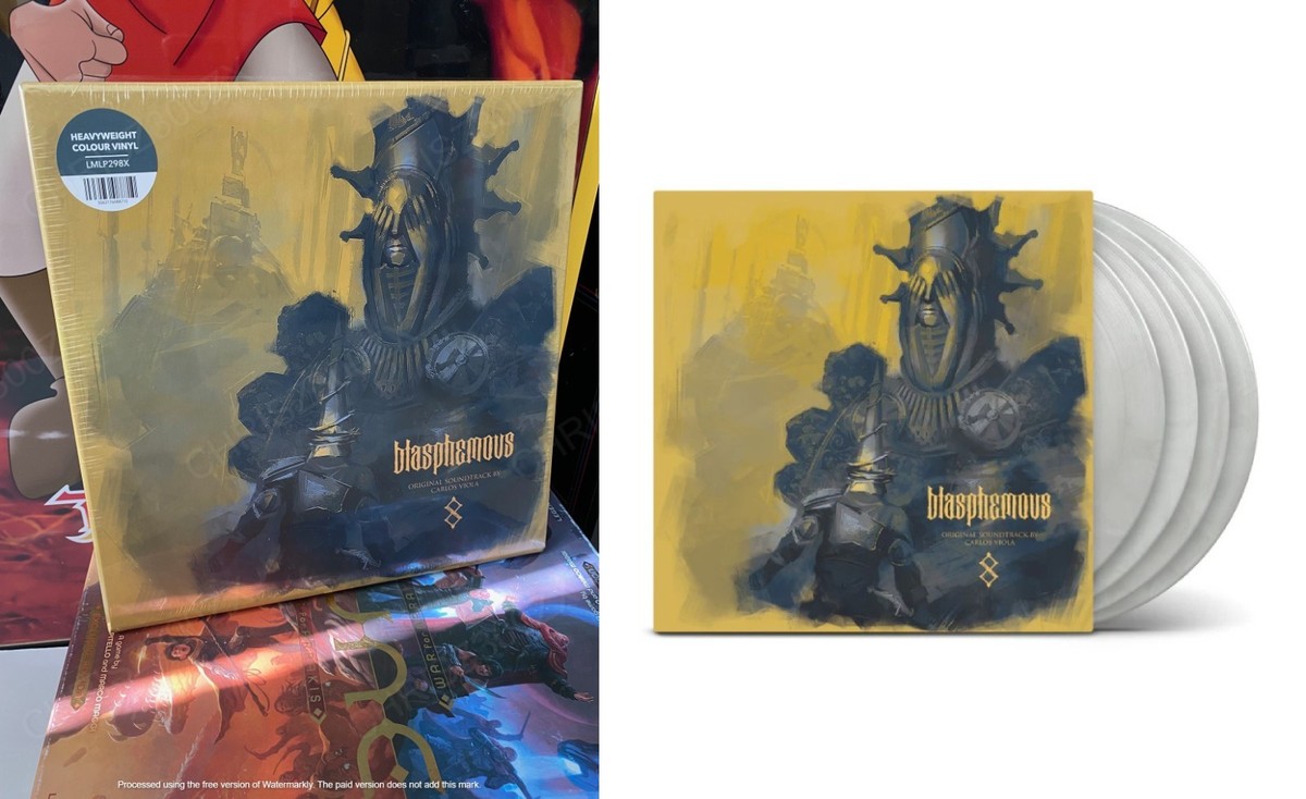 Blasphemous Limited Edition Vinyl Record Soundtrack 4 LP Grey