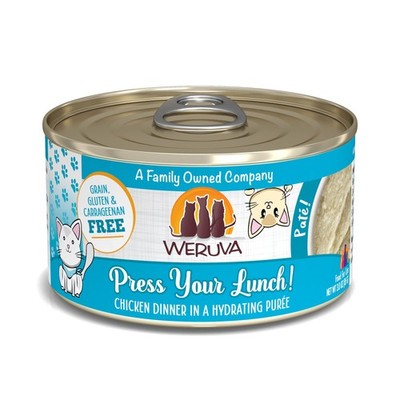 Weruva Press Your Lunch Grain Free Chicken Pate Cat Food Pack Of 12 3 Ounce