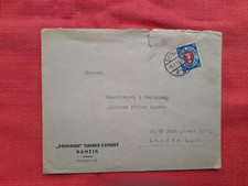 Danzig Poland Commercial Postal Cover  1935 To London England Rare Vintage