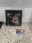 Mike Alstott Autographed Mini Tampa Bay Buccaneers Helmet w/ COA Framed NFL