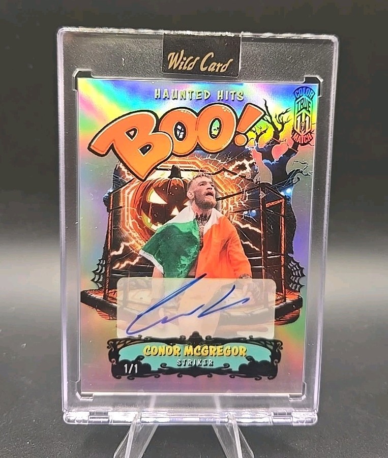 2025 WildCard Haunted Hits BOO! Conor McGregor True 1/1 Color