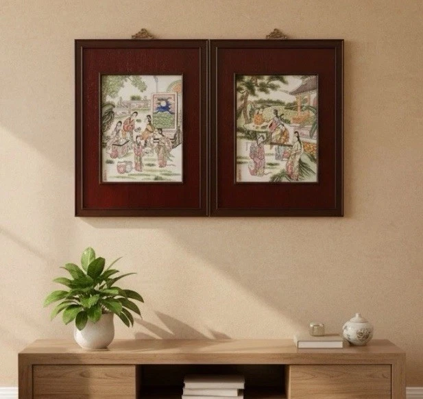 中国美術　民国时期　砚屏 陶板 送料込み 中国美術 民国时期 砚屏 陶板 送料込み 白地刻花牡丹文鉢 | 磁州窯系