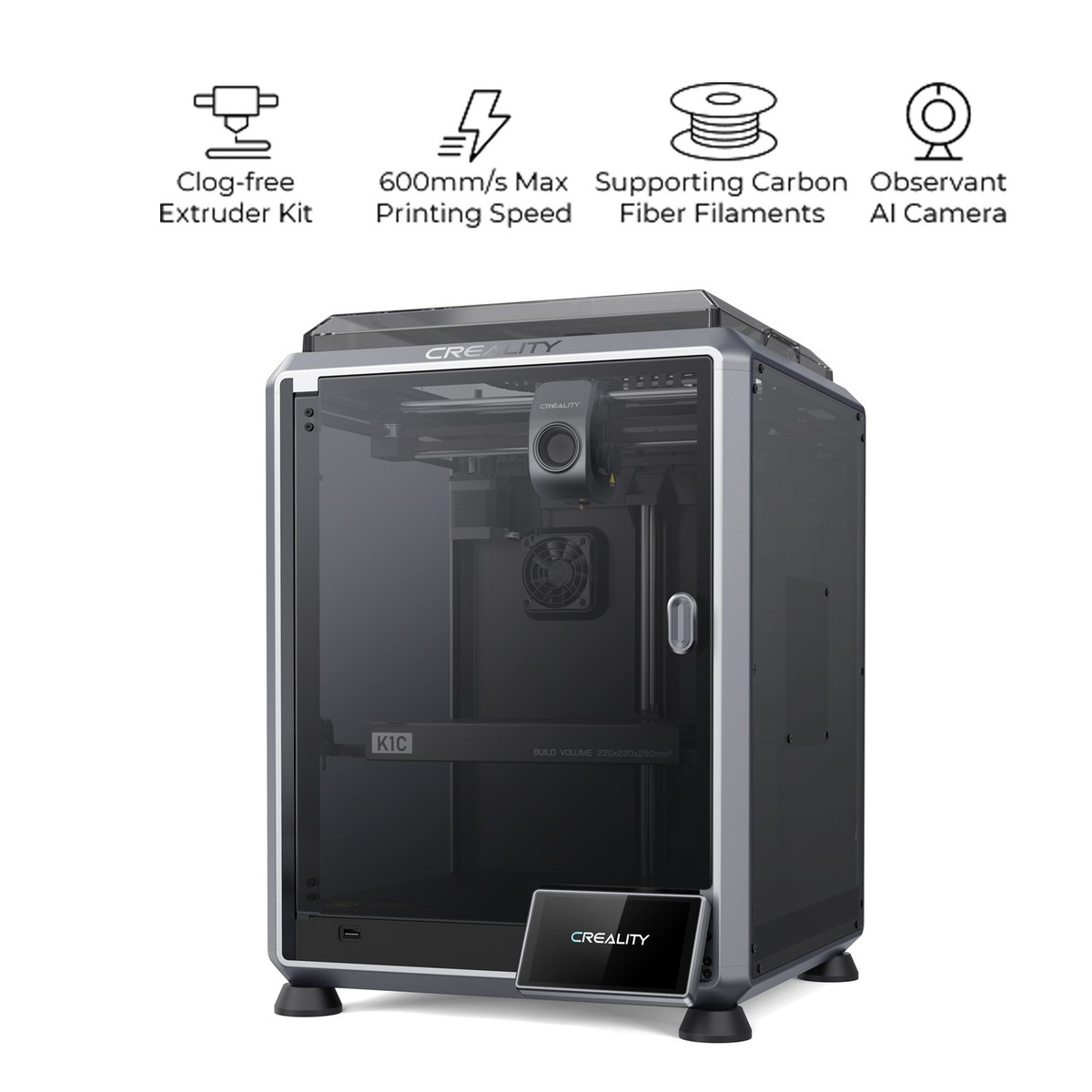 USED Creality K1C 3D Printer AI Camera Hands-free auto leveling | eBay