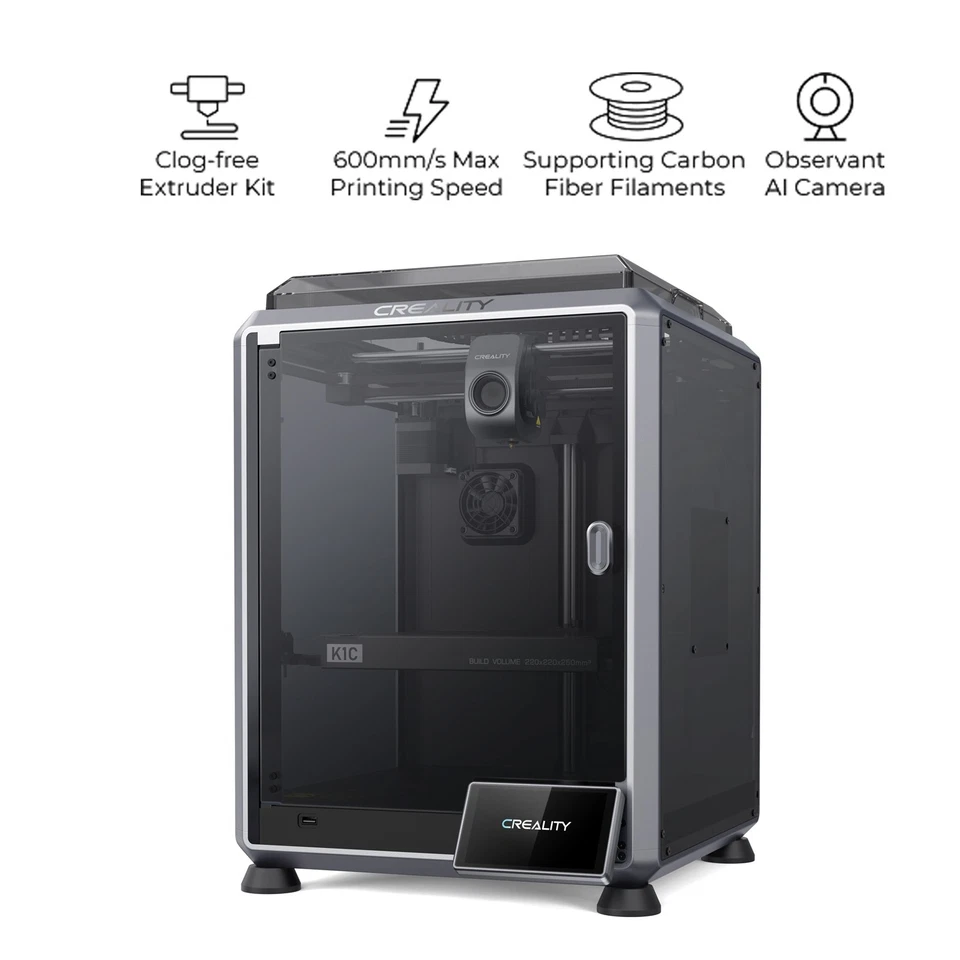 Refurbished Creality K1C 3D Printer AI Camera Hands-free auto leveling