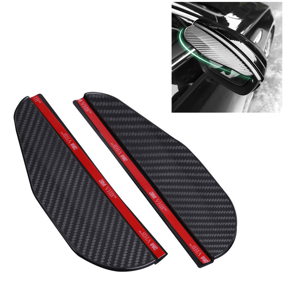Rear View Mirror Rain Shield Car Side Wing Sun Visor Eyebrow Guard Dust-proof