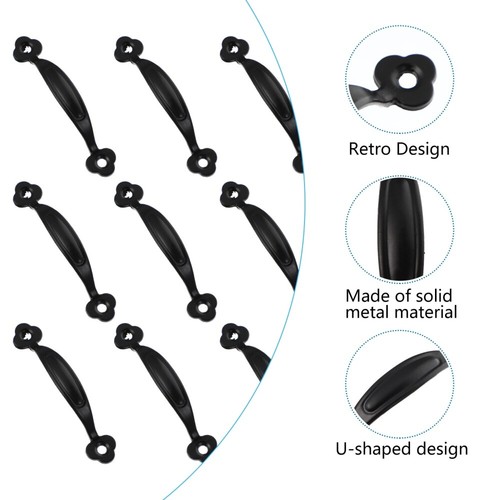 12 pcs black drawer knob Bronze Kabinett Knöpfe Metall Schrank Knopf - Bild 12 von 12