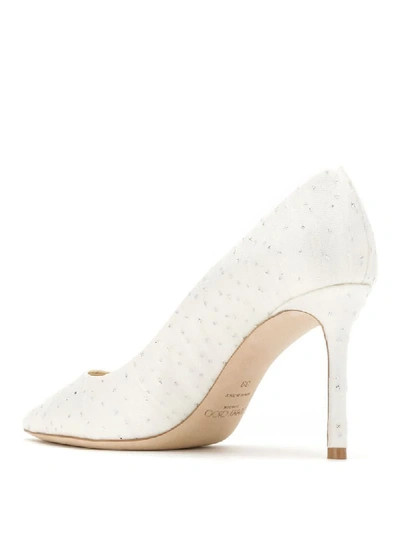Jimmy Choo Romy 85 Women's Glitter Polka Dot Heels - Size 40.5 image 3