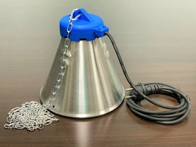 BOROTTO RIFLETTORE IN ALLUMINIO per LAMPADA INFRAROSSI | PULCINI SUINI CUCCIOLI