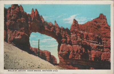 Walls Of Jericho Cedar Breaks Southern Utah Posted Whiteborder Vintage Post Card