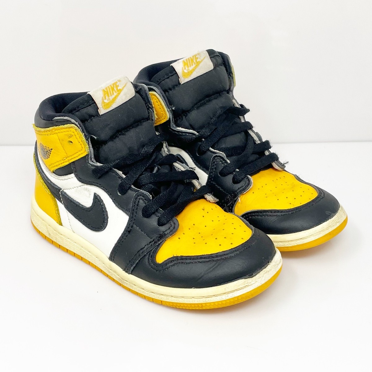 Air Jordan キッズシューズ ブルー×イエロー（19㎝） NIKE ナイキ AIR JORDAN1 エアジョーダン1 ゲームロイヤル