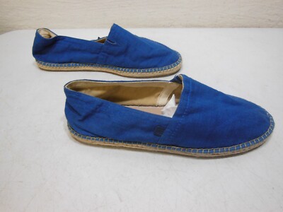 Sam Edelman AARON Slip On Blue Canvas Fabric Slip On Loafer 