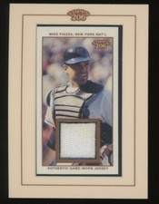 2002 Topps 206 Relics Mike Piazza (Gray Jersey Catcher's Gear) #TR-MP.3 HOF