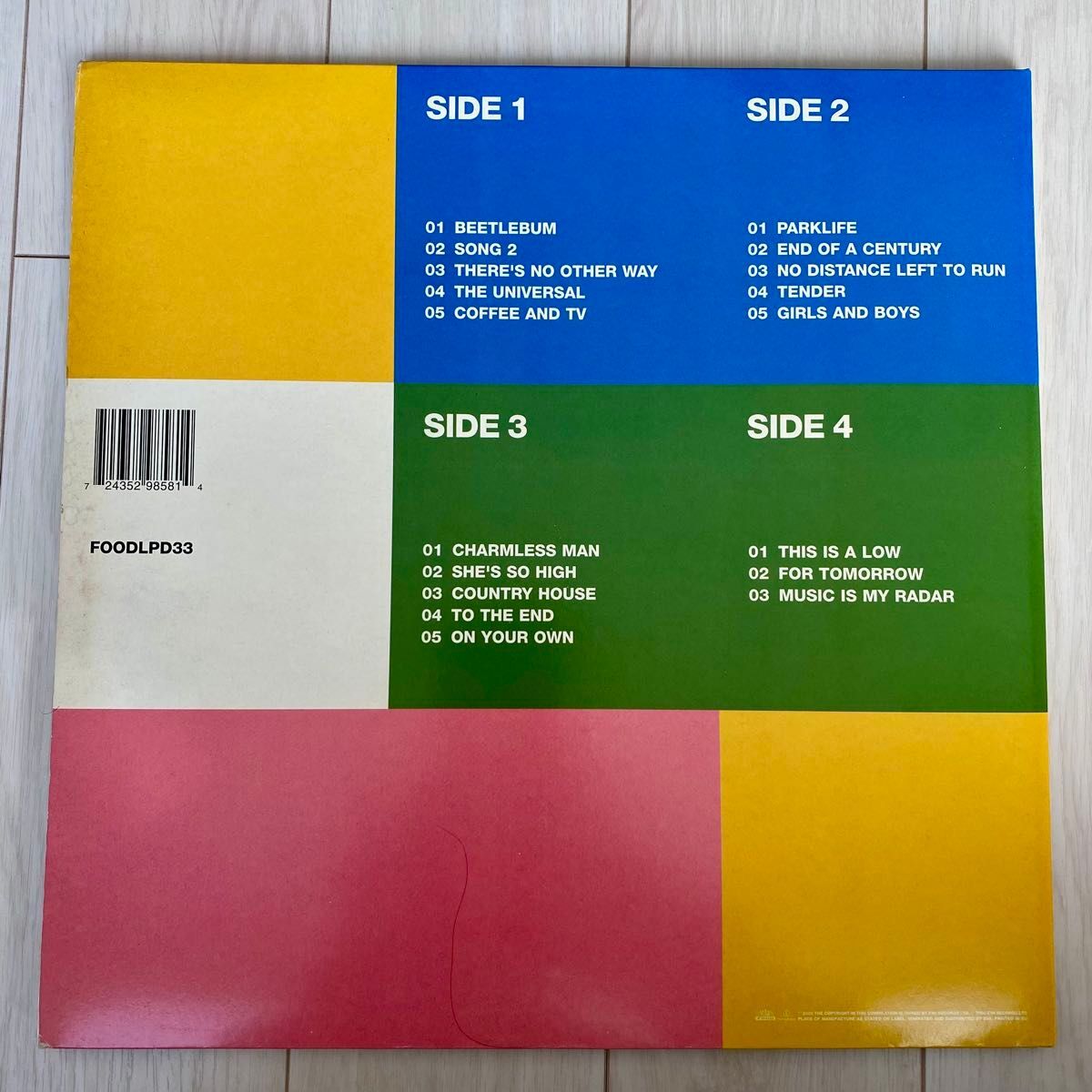 Blur / The Best Of 2000 UK Original 2LP Damon Albarn Food