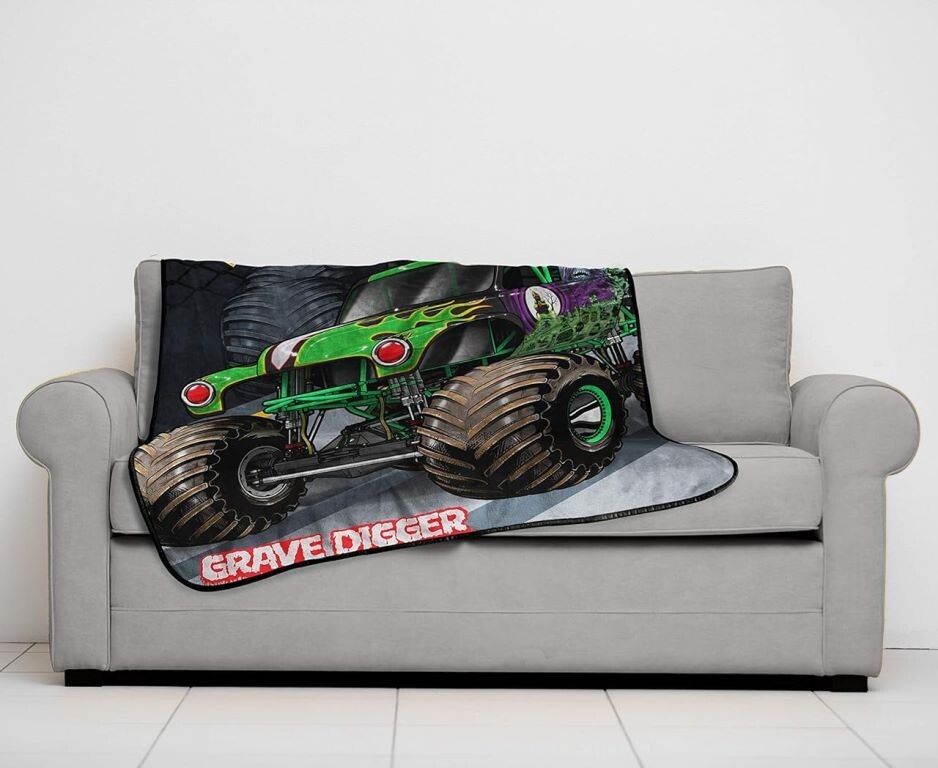 Monster Jam "Grave Digger" Kids 46" x 60" Throw BlanketAB07T2NVV990 eBay