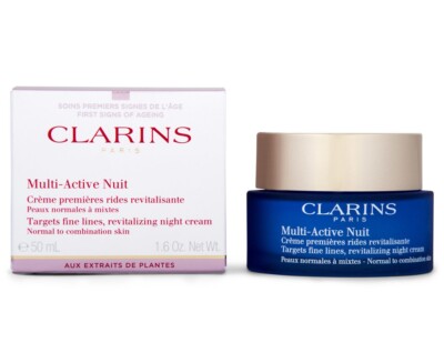 Clarins Multi-Active Nuit Night Cream 1.6oz Normal to Combination Skin | New 