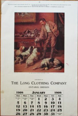 Ontario, OR & Los Angeles, CA 1908 Advertising Calendar/Posters ...