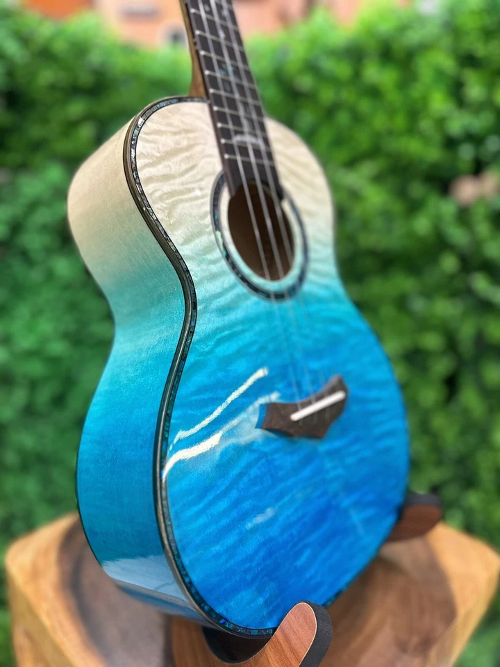 Kamehameha Ukulele KT-28 Solid Top Tiger Maple Tenor - Image 3 of 4