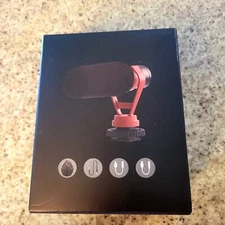 KraftGeek Video Microphone  Black Brand New Compatible With Smart Phones Laptops