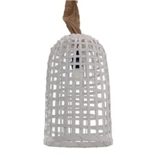 LAMPADARIO SHABBY CHIC BIANCO fibre naturali boho chic COUNTRY Lampadari 