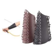 Archery Arm Guard Protective Gear Leather Forearm Protector Outdoor Hunting