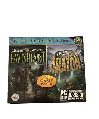 Ravenhearst/Amazon 2 Game Pack PC Game The Best of Big Fish Games New Sealed