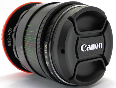  SERVICED  HELIOS 44-2 2/58 Lens M42 + TOP Quality Adapt. Canon EOS EF Mount 