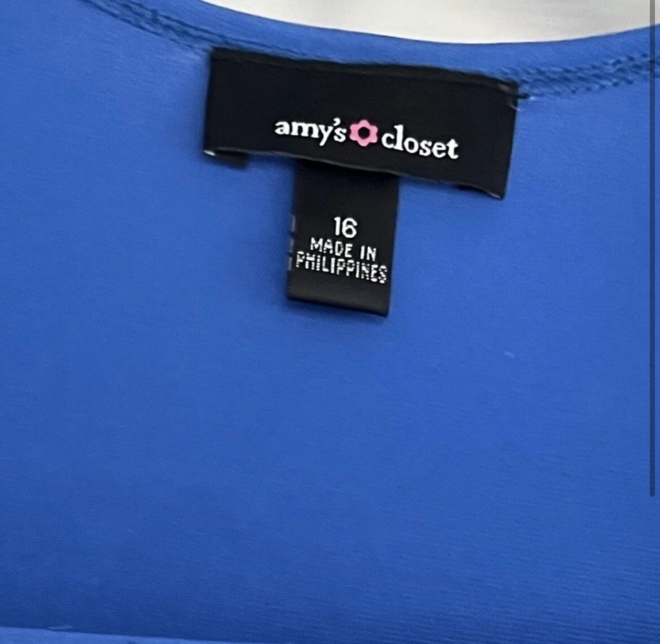 Amy’s Closet Blue Sparkly Dress - Image 2 of 3