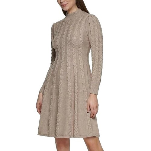 jessica howard cable knit dress J Howard Women's One Piece Funnel Neck Cold Shoulder Cable Dress