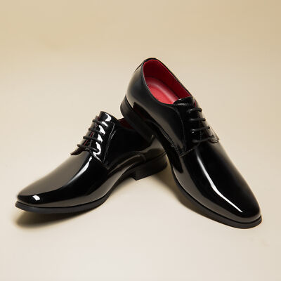 knee length dresses for ladies Mattias Croc-Embossed Leather Oxford Shoes by Giovanni – DAPPERFAM main image 0