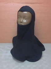 Black Tactical Cold Weather Balaclava Hood w/ Dickie Adult Size OSFA