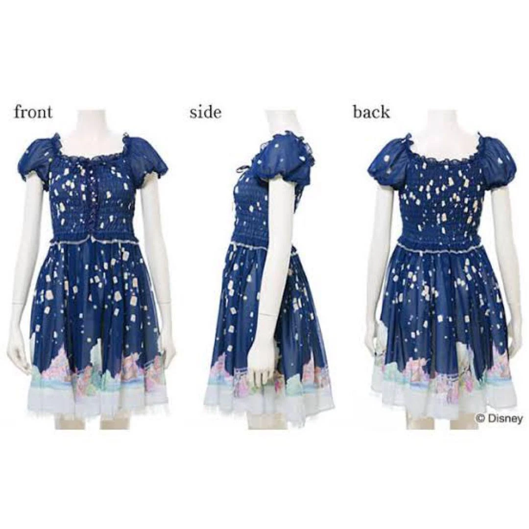 UNDERCOVER Abito Disney Raperonzolo aggrovigliato SECRET HONEY TAGLIA GRATUITA dal Giappone F S quasi come nuovo