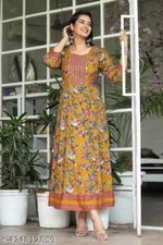 Beautiful Indian Ethnic Printed Rayon ANARKALI KURTI