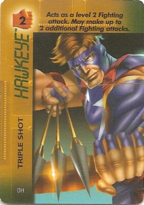 Marvel OVERPOWER Mission Control Hawkeye Triple Shot special