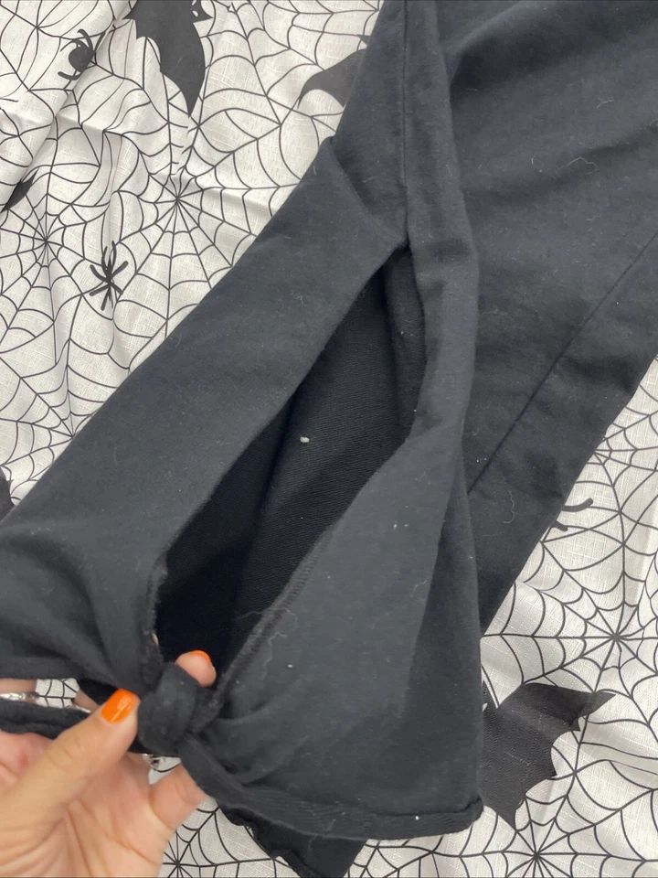 Bodil Xs Cotton Pants Wide Leg Loose Fit Baggy H18 Foto 3 de 4