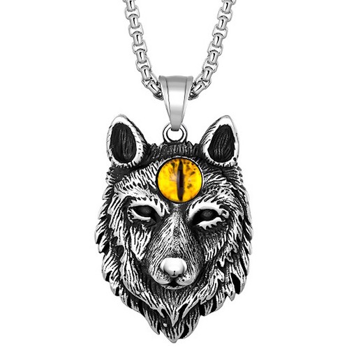 Men's Stainless Steel Viking Wolf Norse 