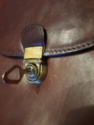 Sacoche Cuir Vintage Arthur Et Aston Années 70/80 - Brun, Taille Moyenne, Très Bon état