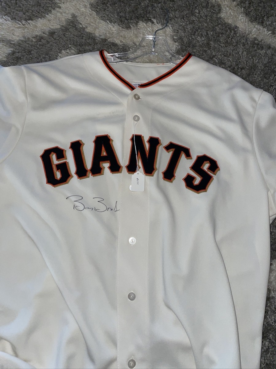 Signed Barry Bonds San Francisco Giants Majestic Official Cool
