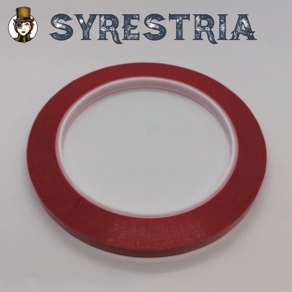 Cinta adhesiva / Audio Tape / 1/4" pulgadas / 65 metros / Rojo / NUEVO