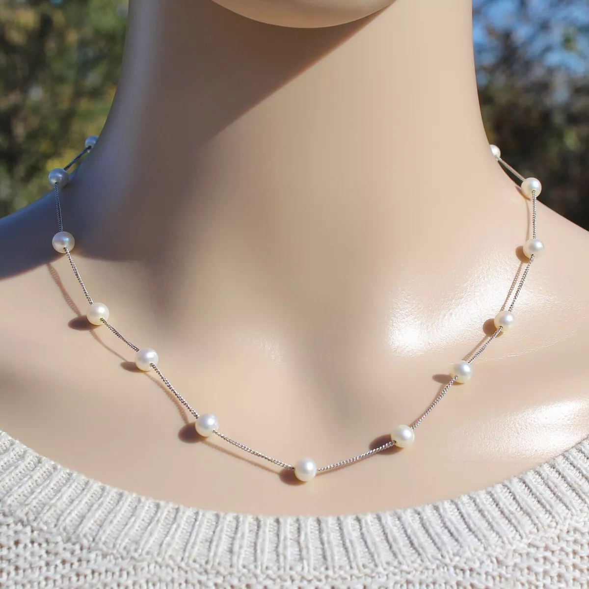 Mikimoto tin deals cup necklace