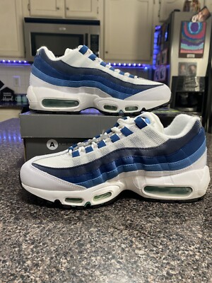 nike air max 95 white slate blue