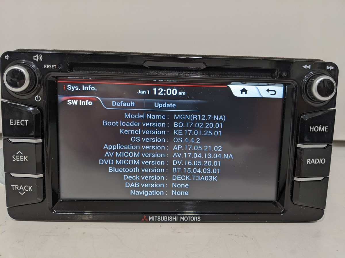中古 美品 レンツ α-4G 2018-20 MITSUBISHI MIRAGE CD PLAYER RADIO RECEIVER TOUCH SCREEN